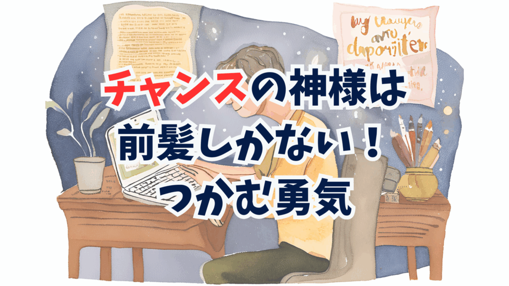 チャンスの神様は前髪しかない!つかむ勇気