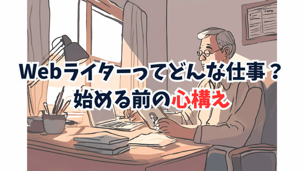 Webライターってどんな仕事?始める前の心構え