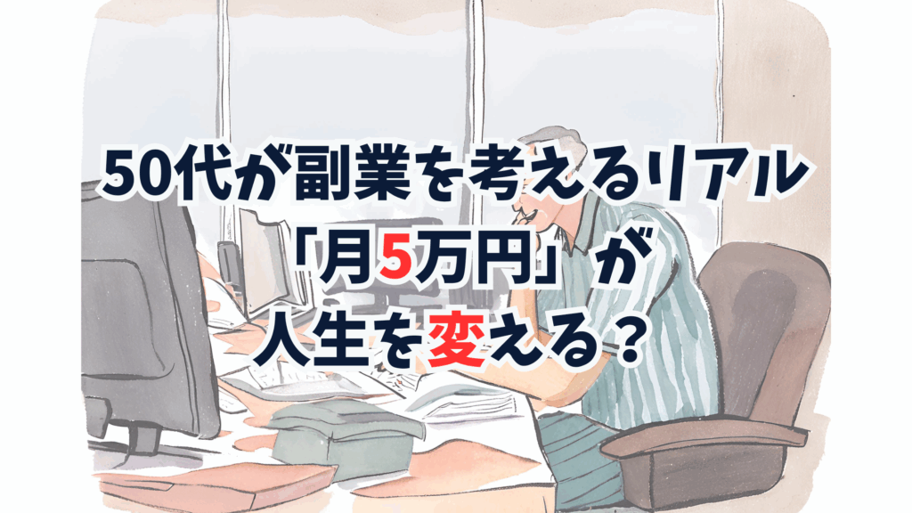 50代が副業を考えるリアル:「月5万円」が人生を変える?