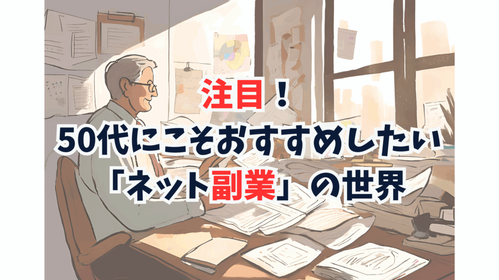 注目!50代にこそおすすめしたい「ネット副業」の世界