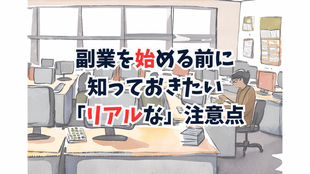 副業を始める前に知っておきたい「リアルな」注意点